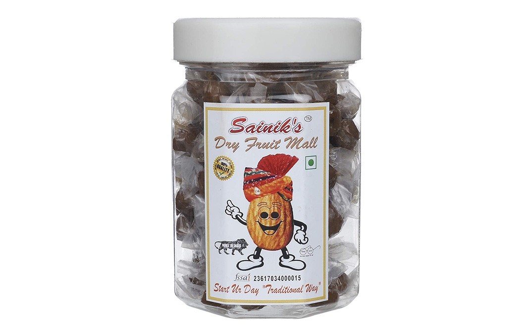 Sainik's Dry Fruit Mall Khatti, Methi Chulbuli Tamarind Twist Candy   Glass Jar  250 grams